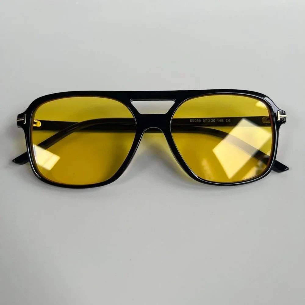 vintage unique retro style black rounded square sunglasses